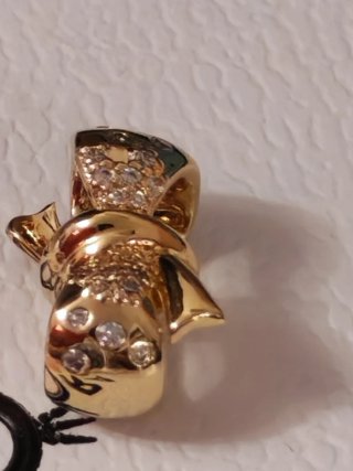 Pandora Charm Fiocco Oro Certificato