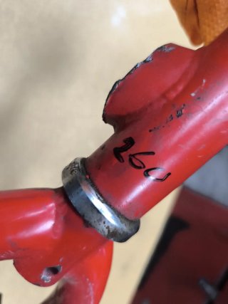 Horquilla Bicicleta Roja y Negra