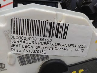 CERRADURA PUERTA DELANTERA IZQUIERDA SEAT LEON (5F1) Style Connect