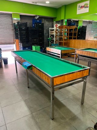 Mueble expositor frutería madera y metal
