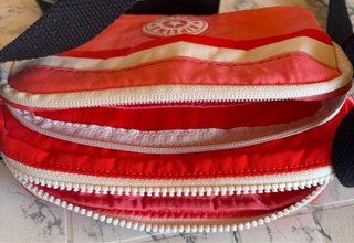 Bolso bandolera Kipling rosa y rojo
