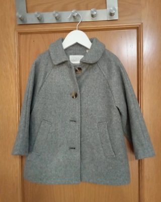 Abrigo paño gris niña Zara 5 años