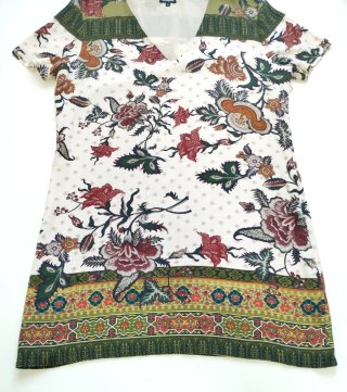 Vestido/Túnica Desigual floral talla única