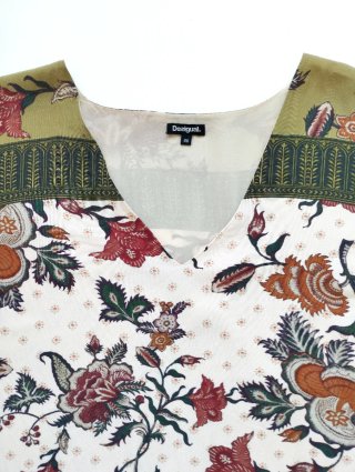 Vestido/Túnica Desigual floral talla única