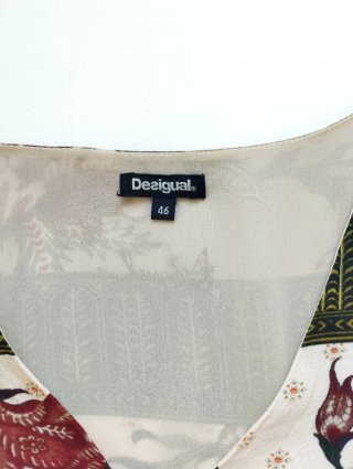 Vestido/Túnica Desigual floral talla única