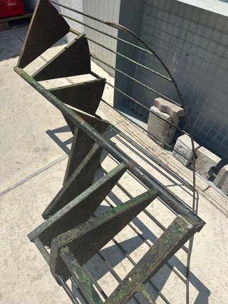 Scala a chiocciola in ferro