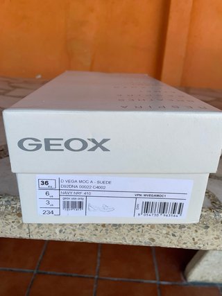 Mocasines Geox Piel Azul Talla 36