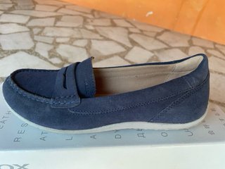 Mocasines Geox Piel Azul Talla 36