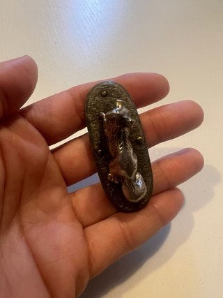 oggetto da collezione: antico manico (guancetta)
