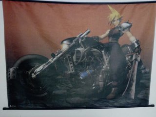 Póster Tela Cloud Strife Moto