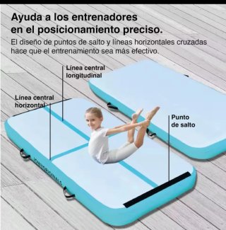 Plataforma inflable para gimnasia
