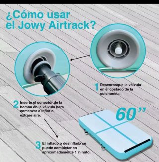 Plataforma inflable para gimnasia