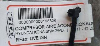 COMPRESOR AIRE ACONDICIONADO HYUNDAI KONA Style 2WD