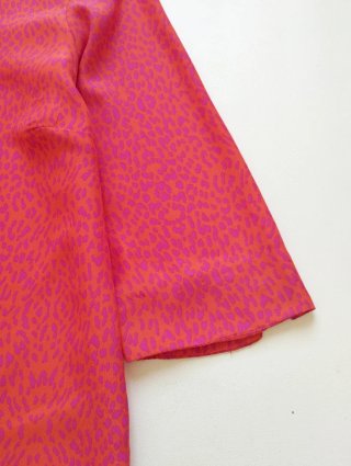 Vestido Túnica Zara Estampado Naranja Rosa