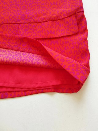 Vestido Túnica Zara Estampado Naranja Rosa