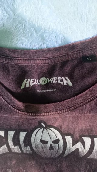 Camiseta Helloween burdeos