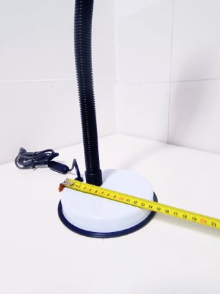 Lámpara de mesa Veneta Lumi blanca Vintage