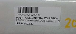 PUERTA DELANTERA IZQUIERDA PEUGEOT PARTNER KOMBI Access