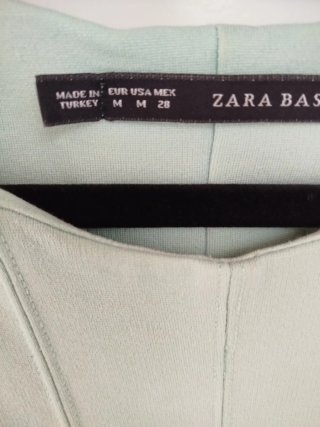 Vestido de punto Zara color verde