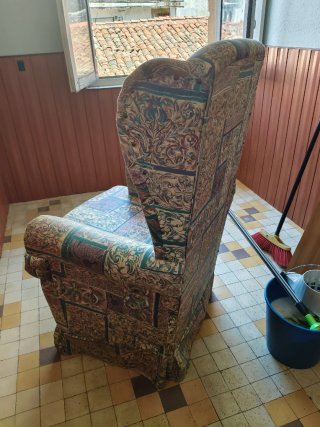 Butaca / Sillón de salón tela patchwork
