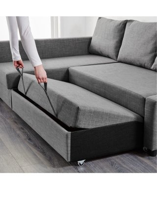Sofá Cama Chaise Longue Gris Oscuro