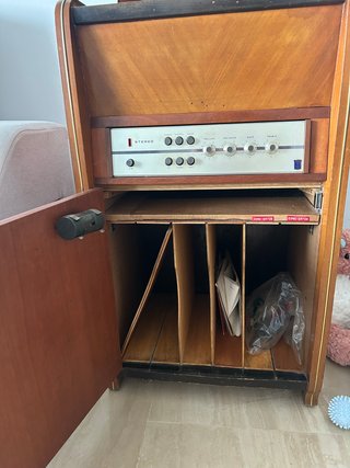 Mueble Tocadiscos Dual Vintage
