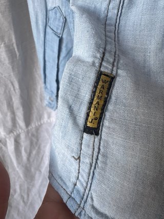 Camicia uomo jeans leggero  cowboy Armani Jeans