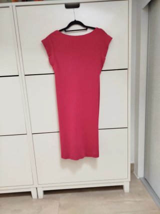 Vestido punto Massimo Dutti rosa