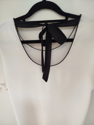 Vestido blanco tejido grueso