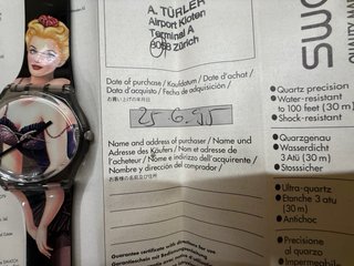 Swatch Pin-up Swiss Made Vintage