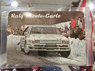 6 Calendários Bolso Vintage Raly Monte-Carlo 1986