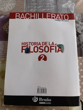 Libro Historia de la Filosofía 2° Bachillerato