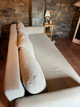 Sofá Cama 3 Plazas Tela mas 3 cojines