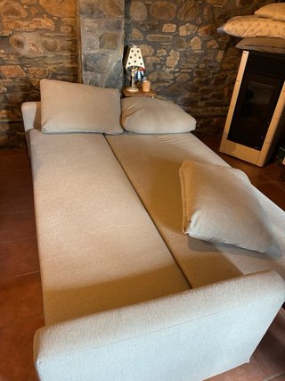 Sofá Cama 3 Plazas Tela mas 3 cojines