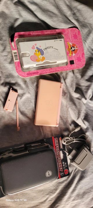 Nintendo DS Lite Rosa con accesorios