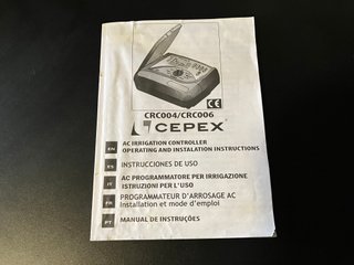 Programador Riego CEPEX CRC004 4 Estaciones
