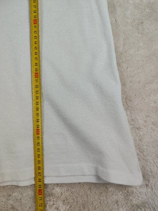 Polo Lacoste Blanco y Azul Talla M