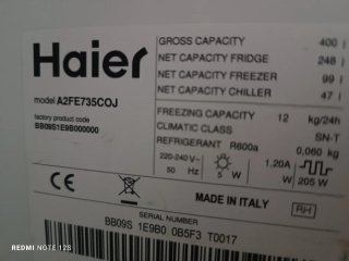 Frigorífico Haier Naranja