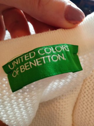 Maglia Benetton corta bianca M