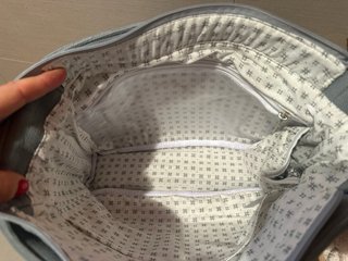 Borsa fasciatoio Walking Mum grigia