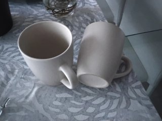 Set di 4 Tazze Tè 2 in Ceramica e 2 in Vetro