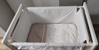 Minicuna bebé con ruedas