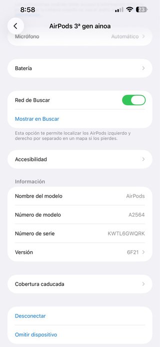 Airpods 3ª Gen Originales Muy Buen Estado