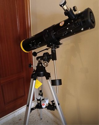 Telescopio National Geographic Negro/Plateado