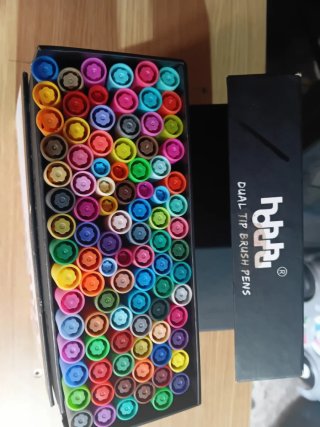 Pack 100 Rotuladores Dual Tip Brush Pens