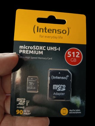 Tarjeta MicroSDXC UHS-I Intenso 512GB