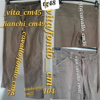 Pantaloni Modi&Moda tg48/M beige