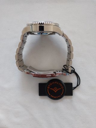 Stuhrling automatico verde e argento