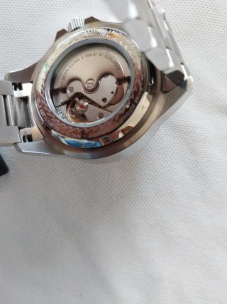 Stuhrling automatico verde e argento
