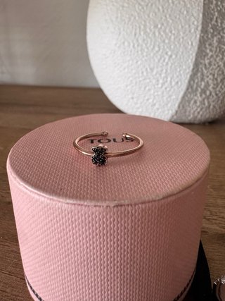 Anillo Tous Oso Negro Ajustable